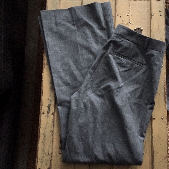 TAHARI HEATHER GRAY 2 PC PANT BLAZER SUIT SET 6 - Picture 8 of 16